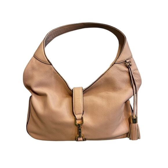 G.I.L.I. Classic Pebble Leather Hobo Verona TUSCAN ROSE Hobo Bag - Picture 9 of 12